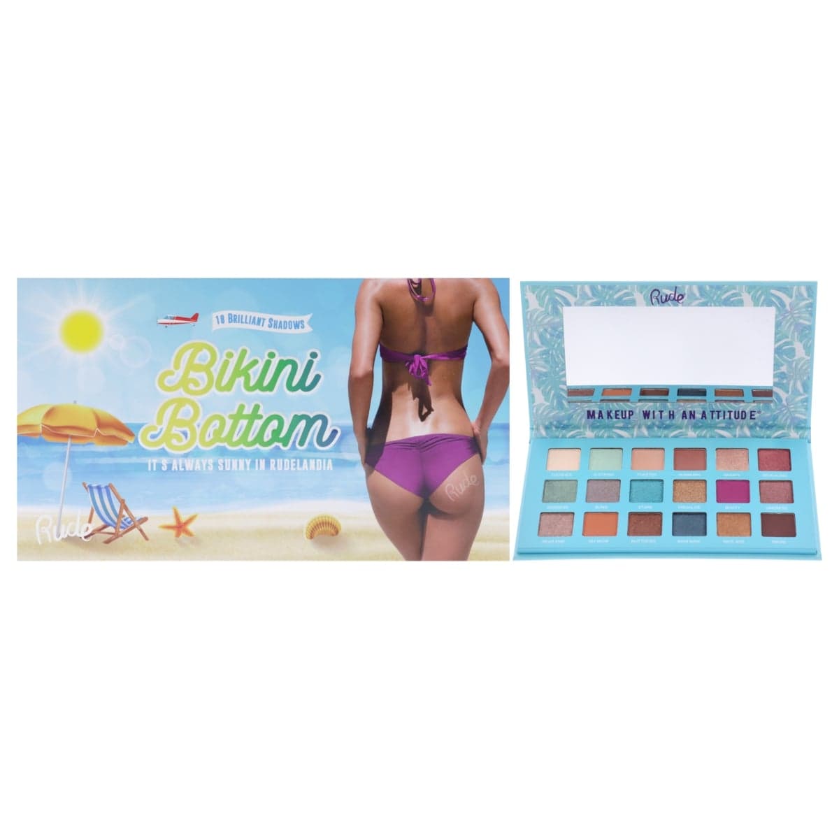 Bikini Bottom 18 Eye Shadow by Rude Cosmetics for Women - 0.63 Oz Eye Shadow - Thumbnail 4