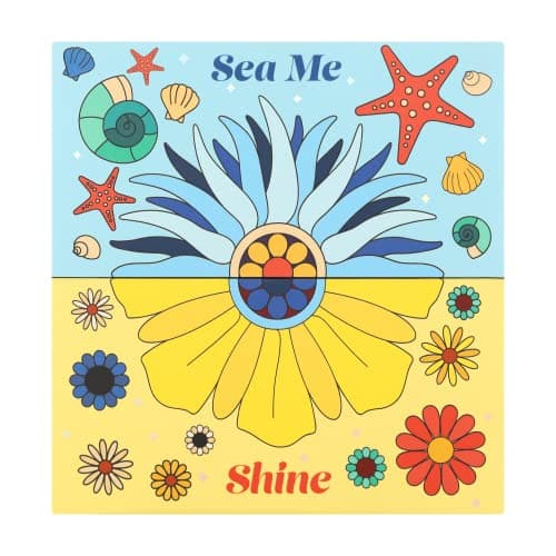 KARA BEAUTY SEA ME SHINE 3-in-1 Eyeshadow Highlight & Blush Palette - Thumbnail 4