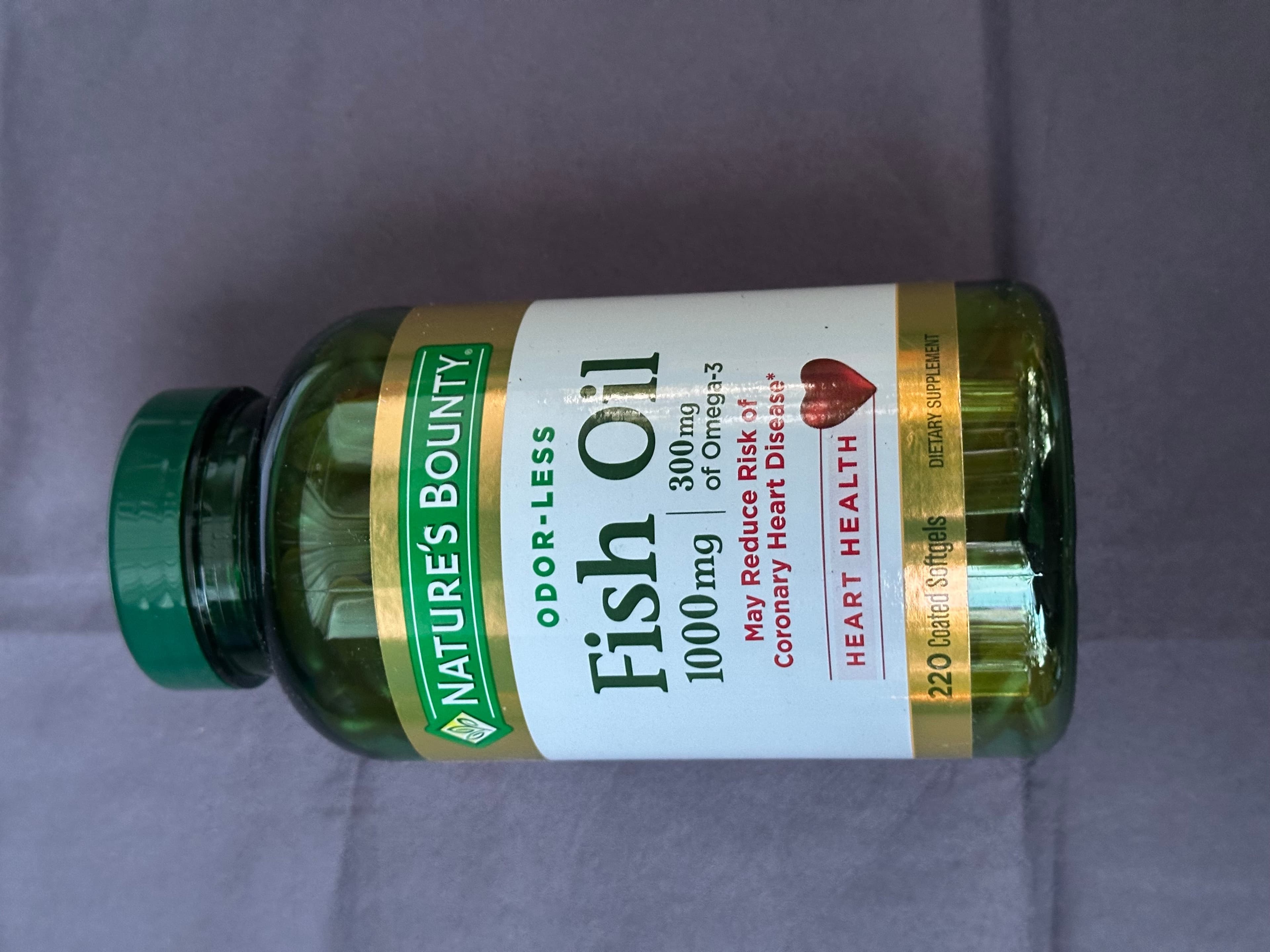 Nature's Bounty Fish Oil Heart Health 1200mg 360mg Omega-3 200 Softgels - Thumbnail 2