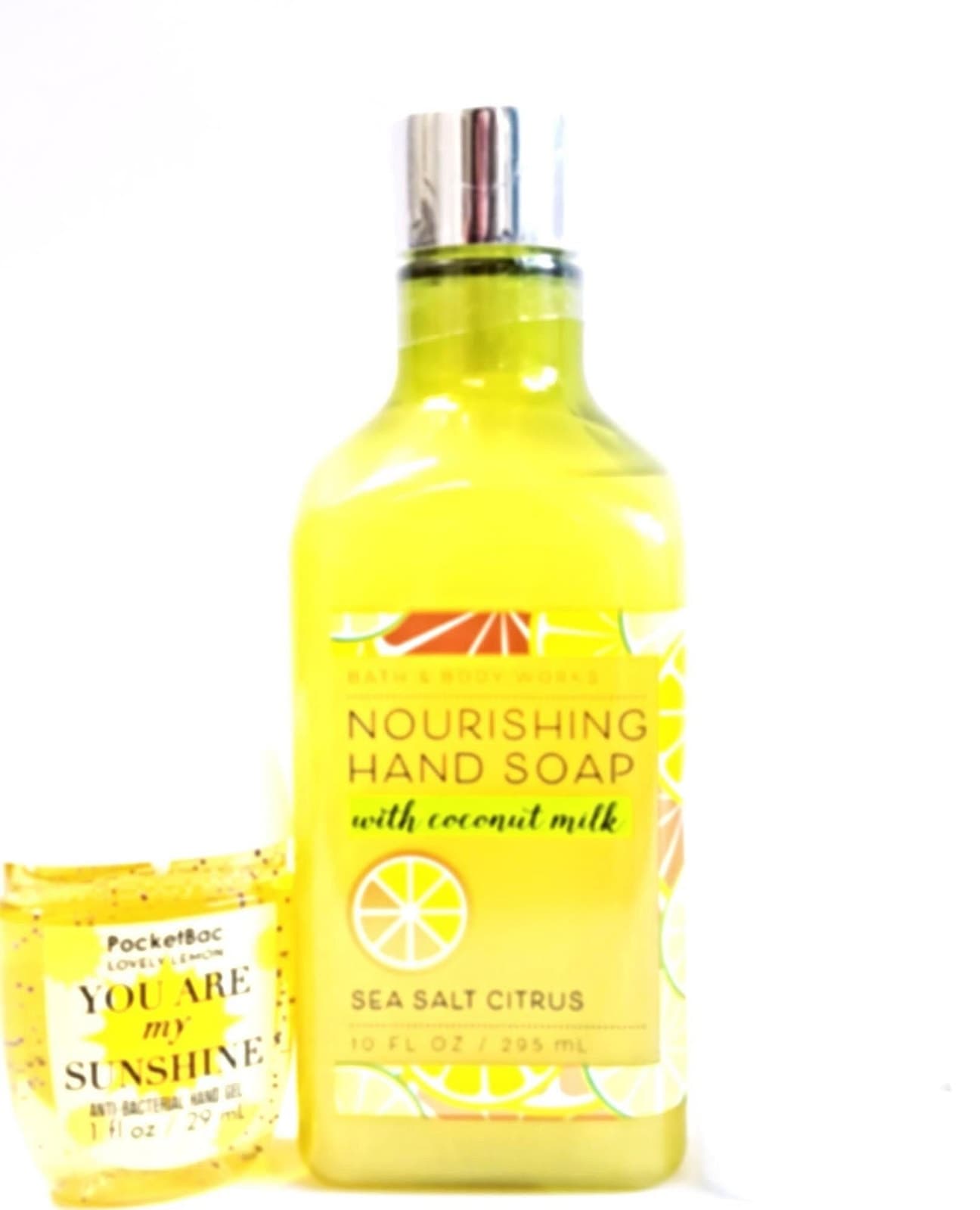 Bath and Body Works Sea Salt Citrus Nourishing Hand Soap, PocketBac White Holder