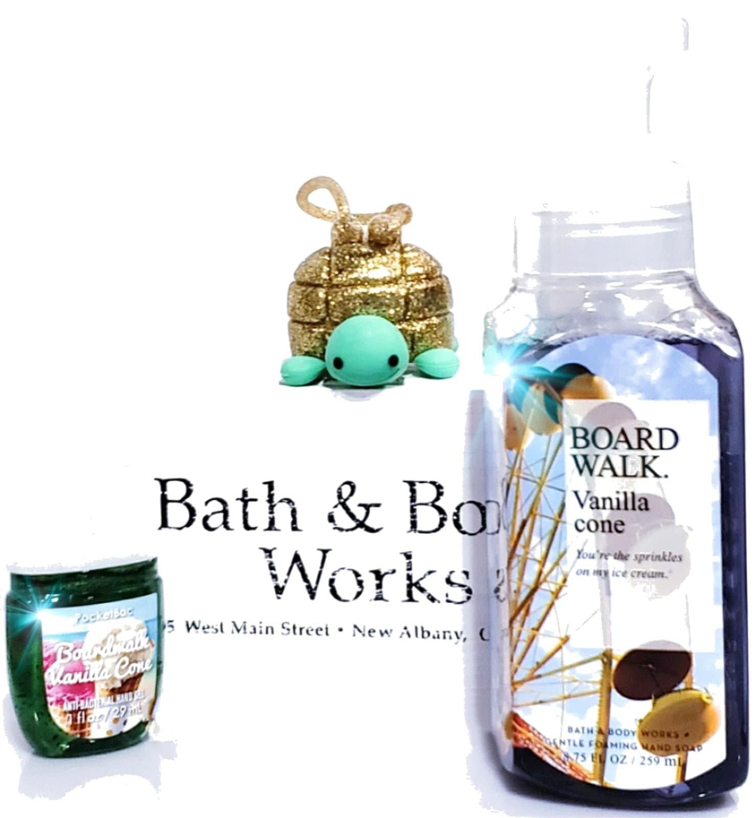 Bath & Body Works Boardwalk Vanilla Cone Hand Soap, Hand Care & Turtle Holder - Thumbnail 2