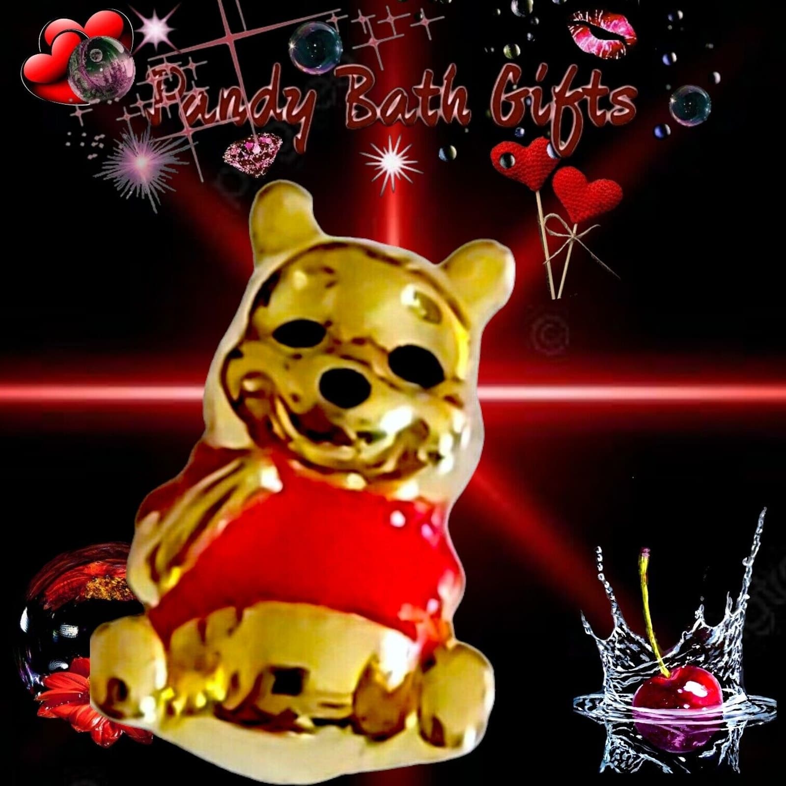 PANDORA Gold Disney Winnie the Pooh Bear Charm 762212C01 US seller - Thumbnail 2