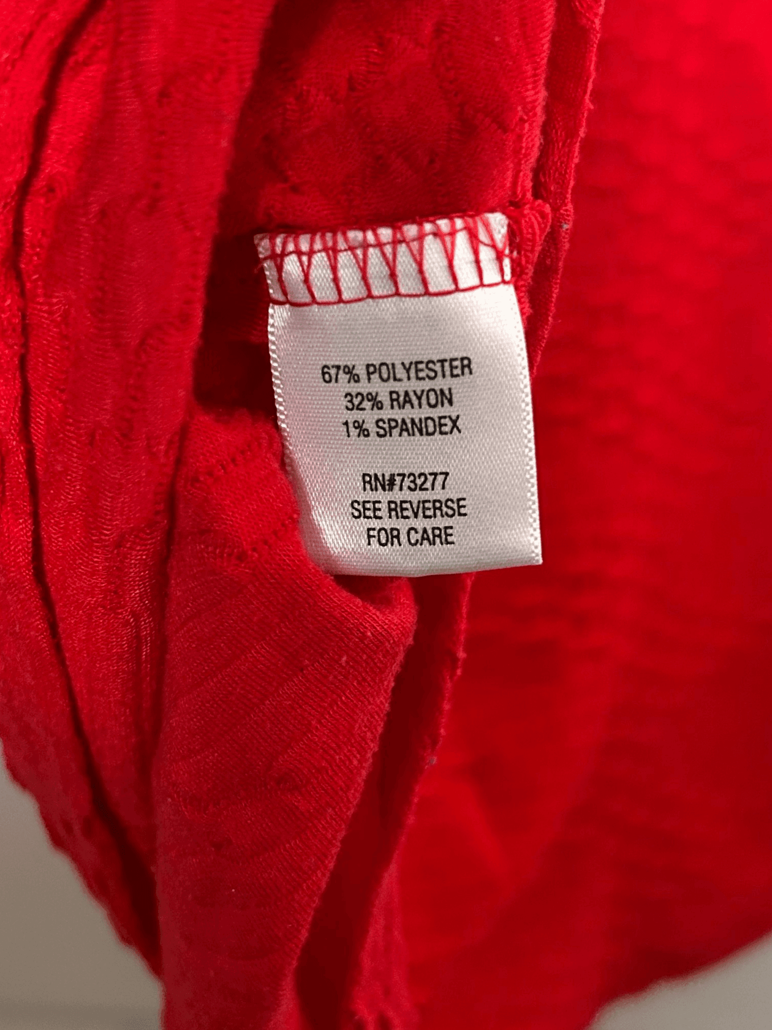 Dana Buchman Red Textured Short Sleeve Top - Thumbnail 5