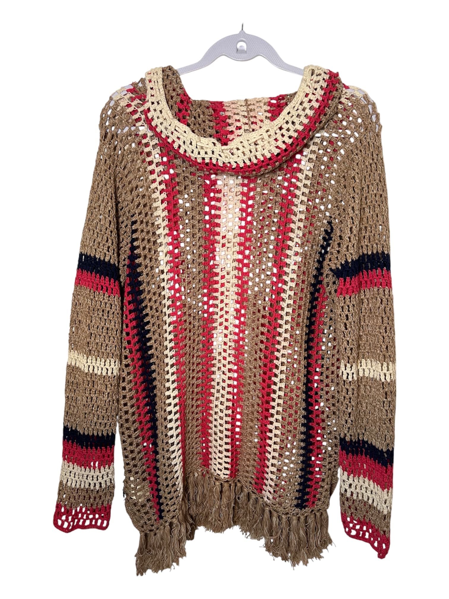 Scotch & Soda Baja Hoodie Festival Poncho Multicolor M - Thumbnail 2