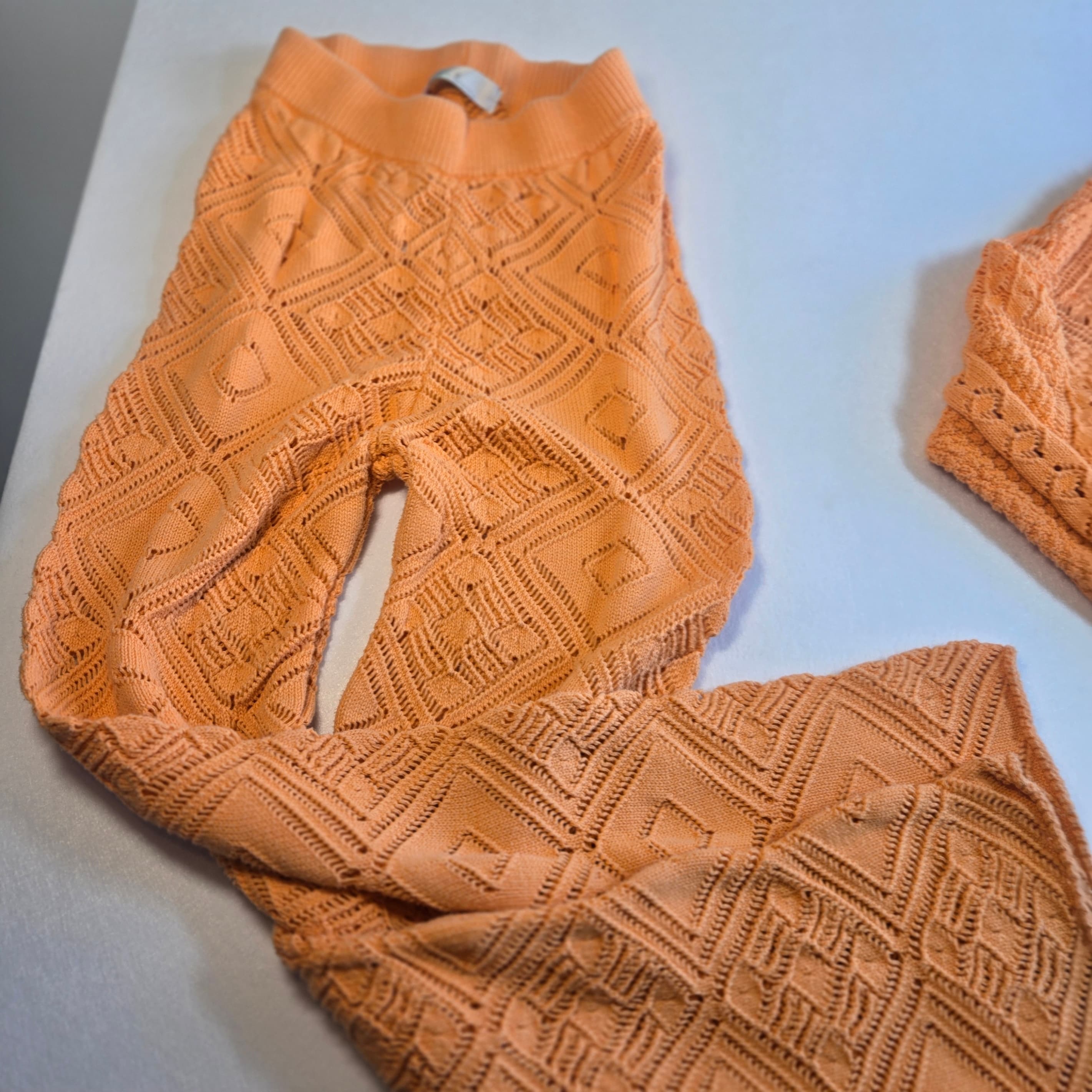 Free People Beach Orange Knit Matching set size Small - Thumbnail 8