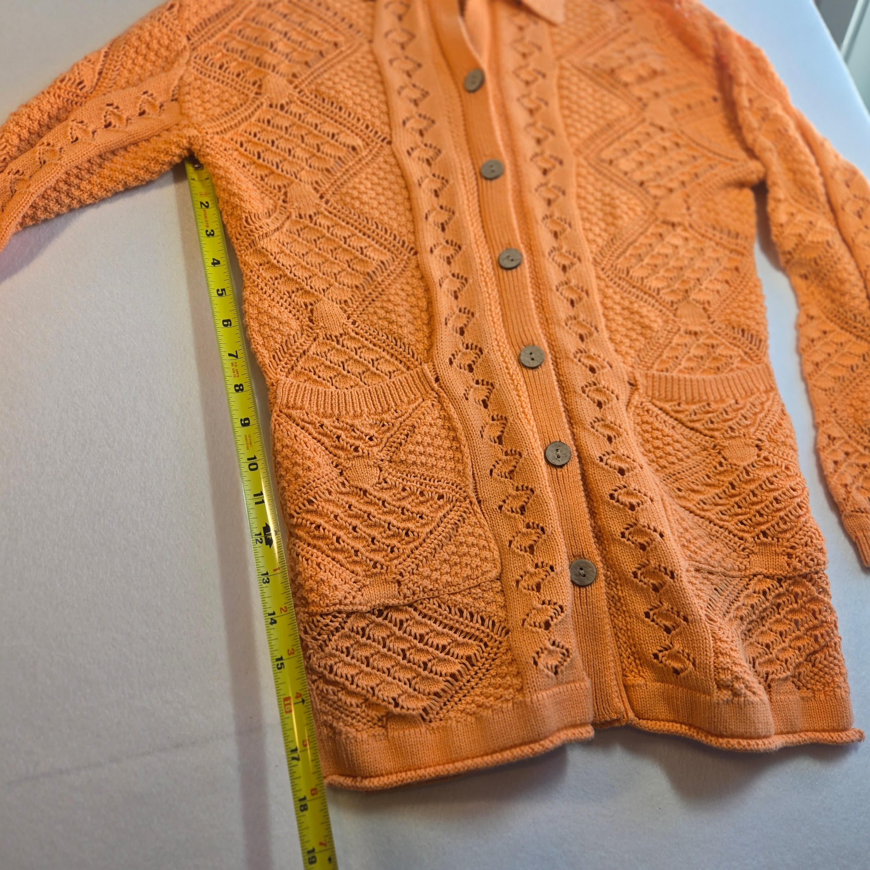 Free People Beach Orange Knit Matching set size Small - Thumbnail 7