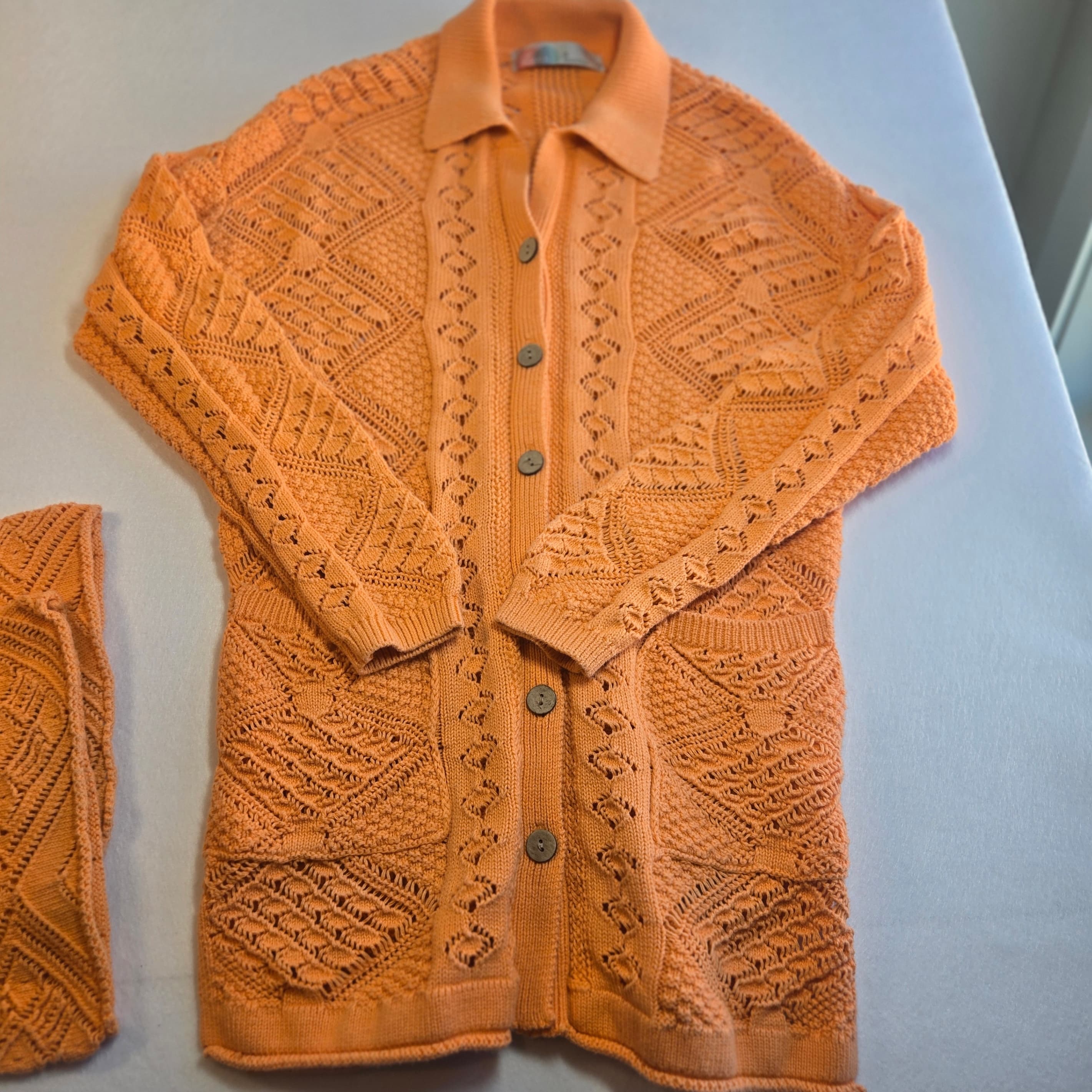 Free People Beach Orange Knit Matching set size Small - Thumbnail 10
