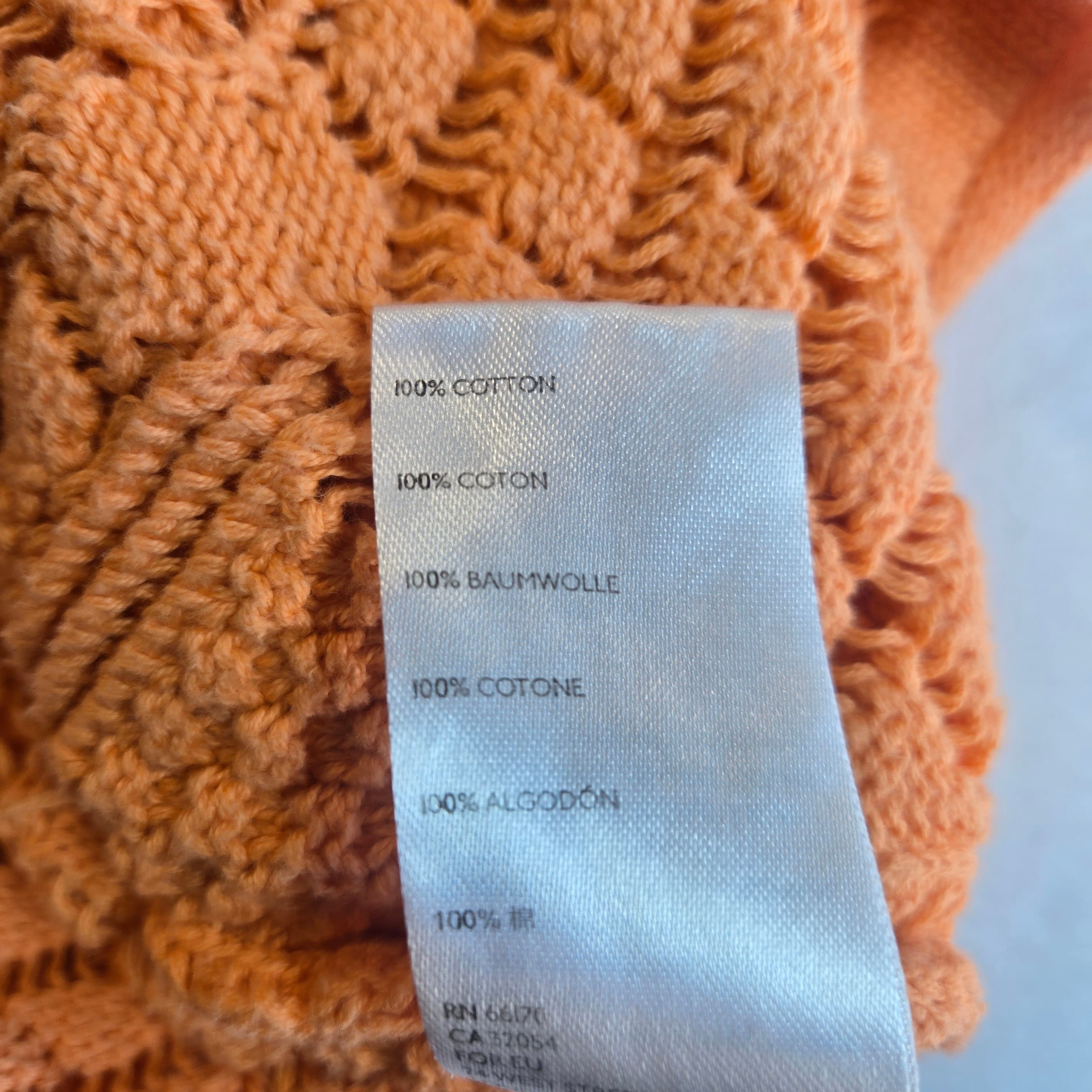 Free People Beach Orange Knit Matching set size Small - Thumbnail 4