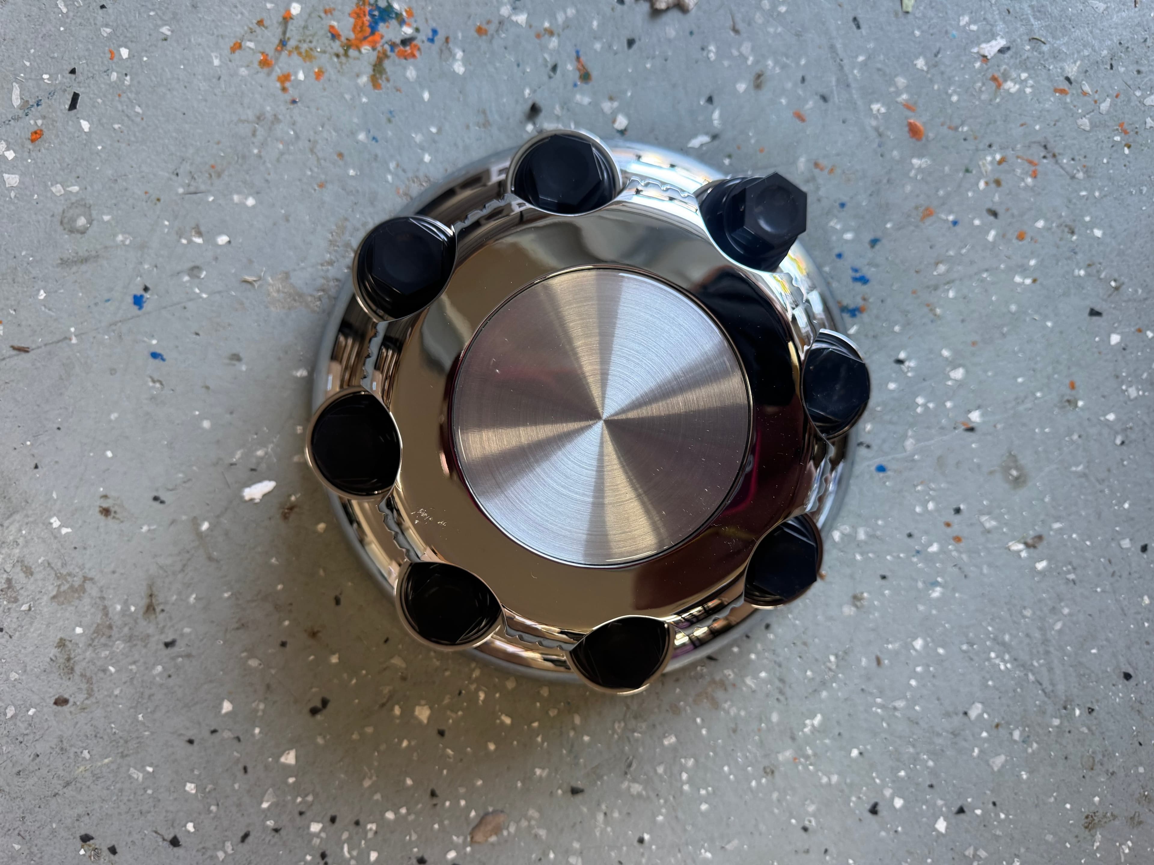 Discounted LEAPTREND 8 Lugs Chrome Wheel Center Caps (New Glossy Silver Design) 4pcs Fit for 1998-2013 Chevy/Chevrolet Silverado Avalanche Suburban&GMC Sierra Yukon 1500 2500 3500 Rim Hub Cover, Replace 15039489 - Thumbnail 8