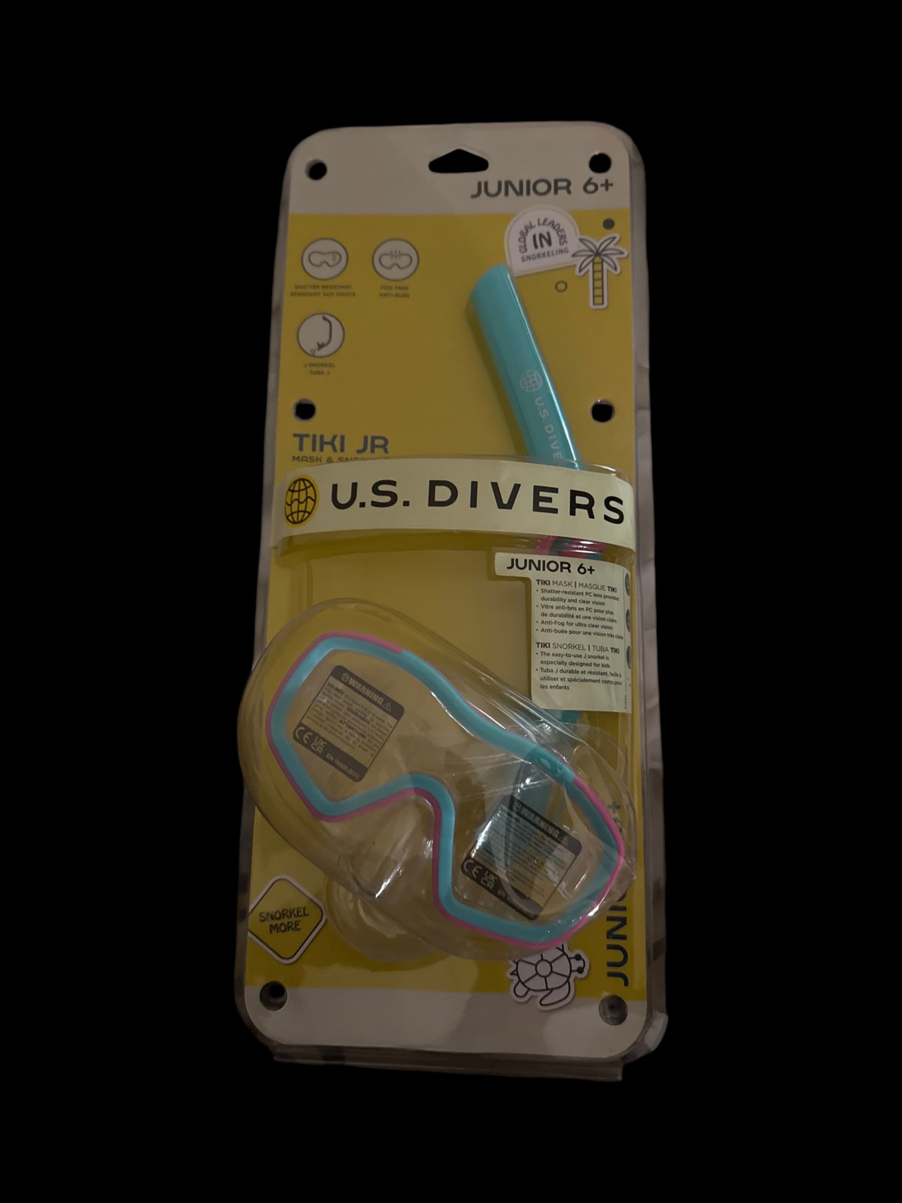U.S. Divers Kids' Tiki Jr. Mask and Snorkel Combo - Swim and Diving Accessories
