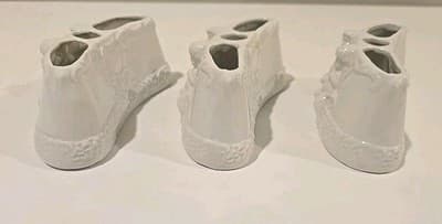 Set of 3 DRESDEN CHERUB Centerpieces Table Display Florals/ Plants PORCELAIN - Thumbnail 4