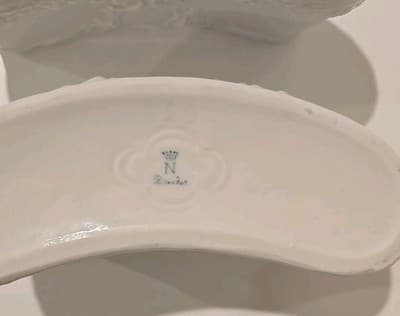 Set of 3 DRESDEN CHERUB Centerpieces Table Display Florals/ Plants PORCELAIN - Thumbnail 9