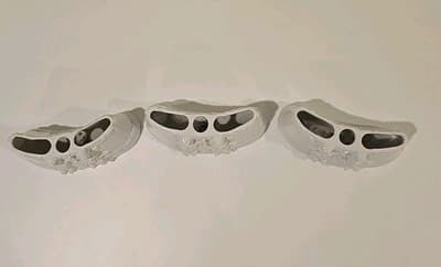Set of 3 DRESDEN CHERUB Centerpieces Table Display Florals/ Plants PORCELAIN - Thumbnail 3