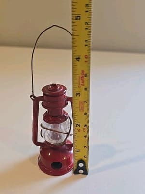 Vintage Red Railroad Lantern Pencil Sharpener - Thumbnail 2