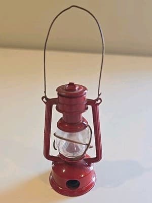 Vintage Red Railroad Lantern Pencil Sharpener