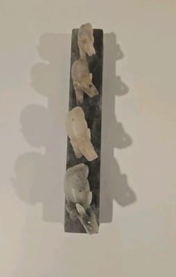 VTG Chinese Soapstone Elephant Family Figurine The People's Republic of China 9" - Thumbnail 7