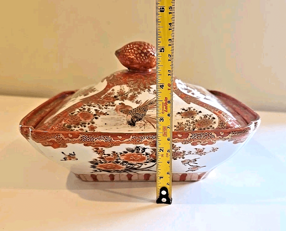 Antique 18C Large Tureen Qing Chinese Porcelain Chine de Commande Sepia READ - Thumbnail 5