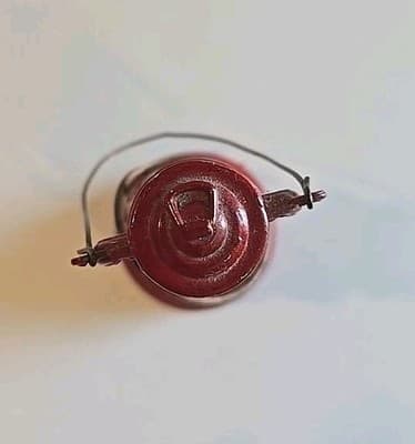 Vintage Red Railroad Lantern Pencil Sharpener - Thumbnail 4