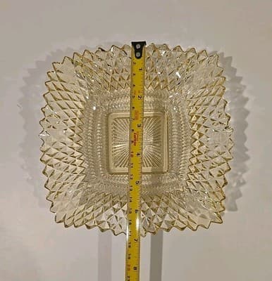 Vintage Yellow Gold Depression Glass Ruffled Indiana Small Candy Dish - Thumbnail 3