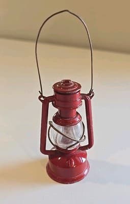Vintage Red Railroad Lantern Pencil Sharpener - Thumbnail 3