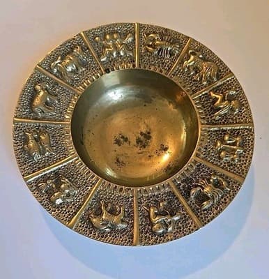 Chinese Ancient bronze carving Zodiac animal pattern 8" - Thumbnail 7