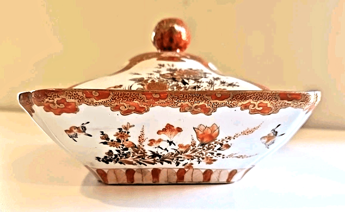 Antique 18C Large Tureen Qing Chinese Porcelain Chine de Commande Sepia READ - Thumbnail 15