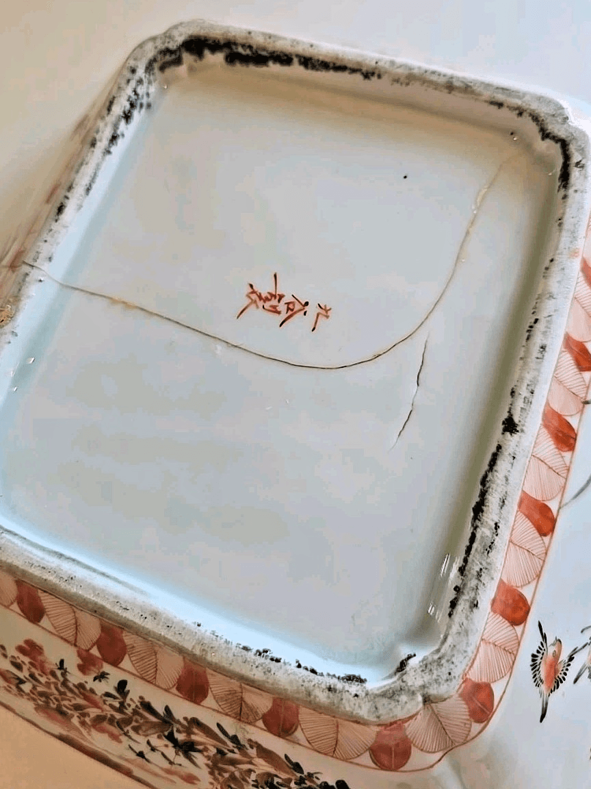 Antique 18C Large Tureen Qing Chinese Porcelain Chine de Commande Sepia READ - Thumbnail 10