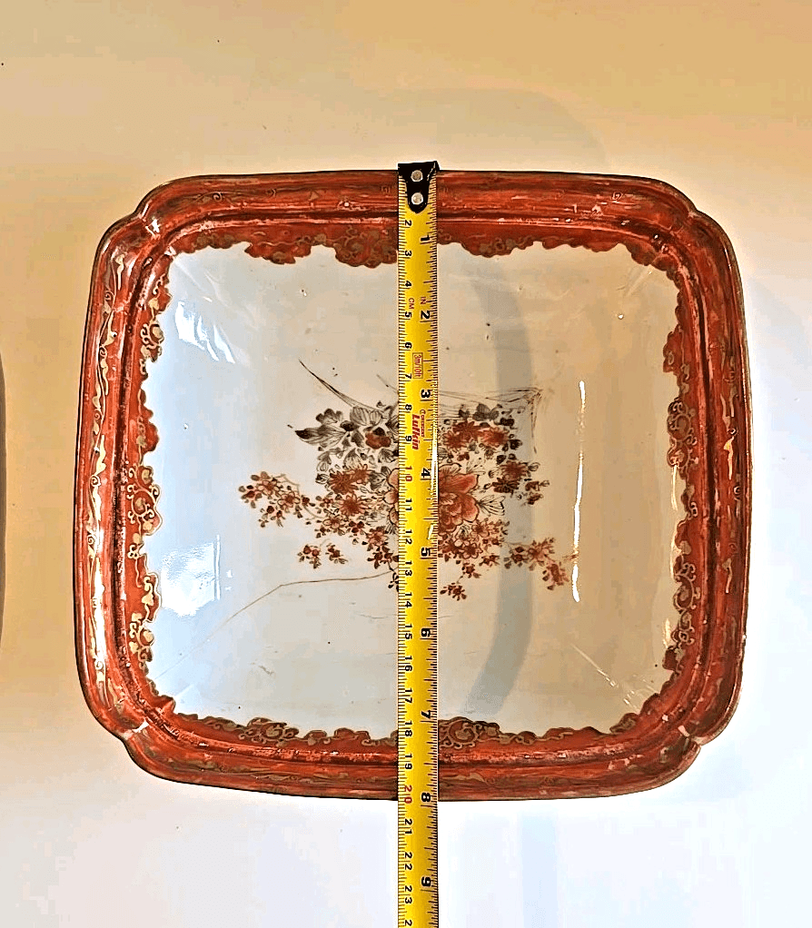 Antique 18C Large Tureen Qing Chinese Porcelain Chine de Commande Sepia READ - Thumbnail 4