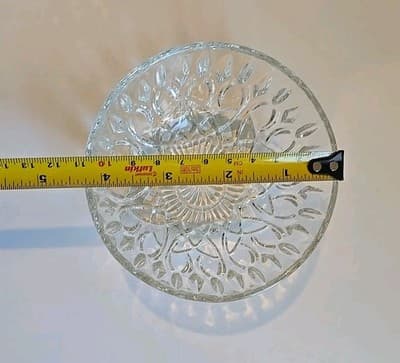 Vintage Indonesian Pressed Glass Bowl Dish 4.5" - Thumbnail 6