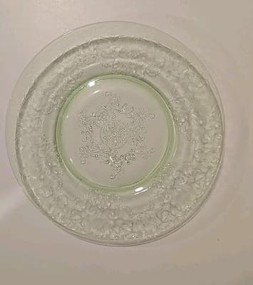 Hazel Atlas Florentine No 2 Green Depression Glass Small Bread Plate