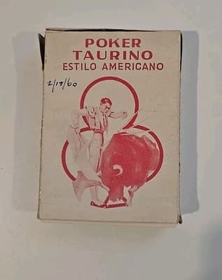 Vintage Poker Taurino Estilo Americano Playing Cards