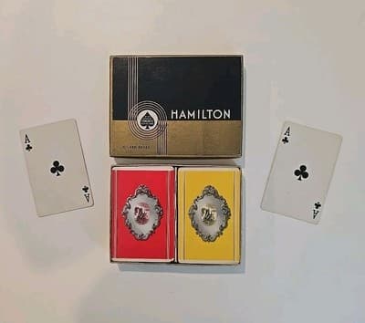 Hamilton Congress Sailboat Poker Original Vintage Playing Cards - Thumbnail 2
