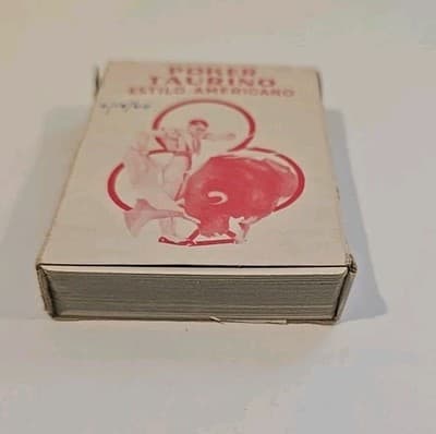 Vintage Poker Taurino Estilo Americano Playing Cards - Thumbnail 2