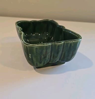 Vintage UPCO Ceramic Pottery Rectangle Planter Green 116 8 USA - Thumbnail 7