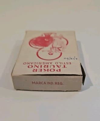 Vintage Poker Taurino Estilo Americano Playing Cards - Thumbnail 3