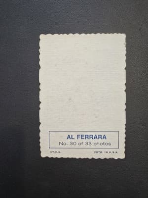 1969 Topps - Deckle Edge Al Ferrara #30 - Thumbnail 2