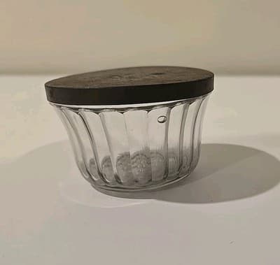 Antique Atlas Small Canning Jar with tin lid. 3-1/2" x 2" - Thumbnail 6