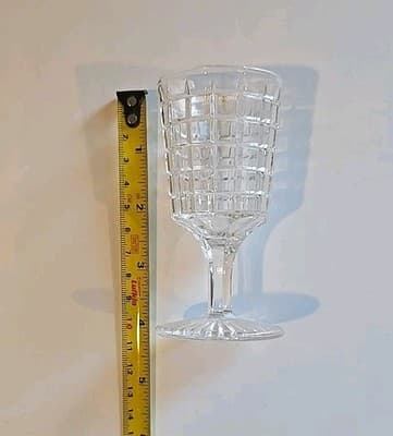 Block wine glass EAPG - Thumbnail 6