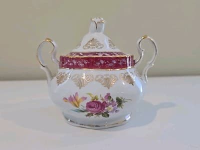 Yusui Porcelain 24KT G.P. Sugar Bowl