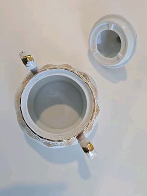 Yusui Porcelain 24KT G.P. Sugar Bowl - Thumbnail 6