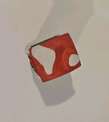 Vintage Christmas Village Red Telephone Booth Ceramic 3.75 Inch High - Thumbnail 6