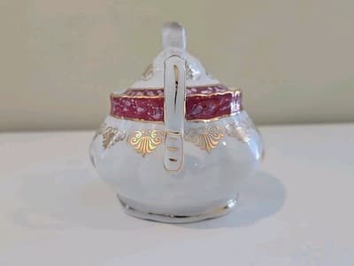 Yusui Porcelain 24KT G.P. Sugar Bowl - Thumbnail 4