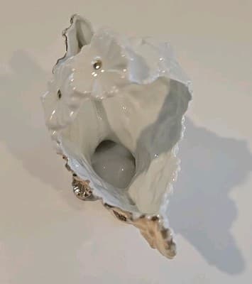 Antique Porcelain Basket Daisy + Flower Motif Gold Gilt Hand Painted 1898 R - Thumbnail 12