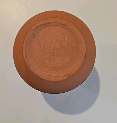 Southwestern Red Sioux Pottery Lakota Signed Clay Vase - Thumbnail 8
