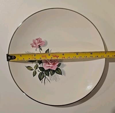 Vintage Set of 4 Taylor & Taylor Fine China "Summer Rose" Saucers - Thumbnail 3