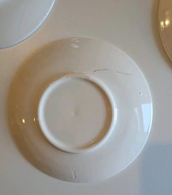 Vintage Set of 4 Taylor & Taylor Fine China "Summer Rose" Saucers - Thumbnail 3