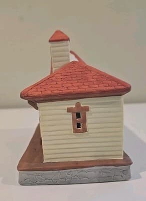 VTG Dickensville Collectibles Noma Porcelain Lighted House Weston Station 1990 - Thumbnail 4
