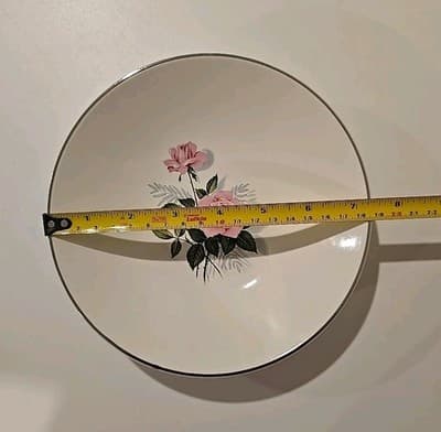 Vintage Set of 4 Taylor & Taylor Fine China "Summer Rose" Salad Dish Plate Bowl - Thumbnail 4