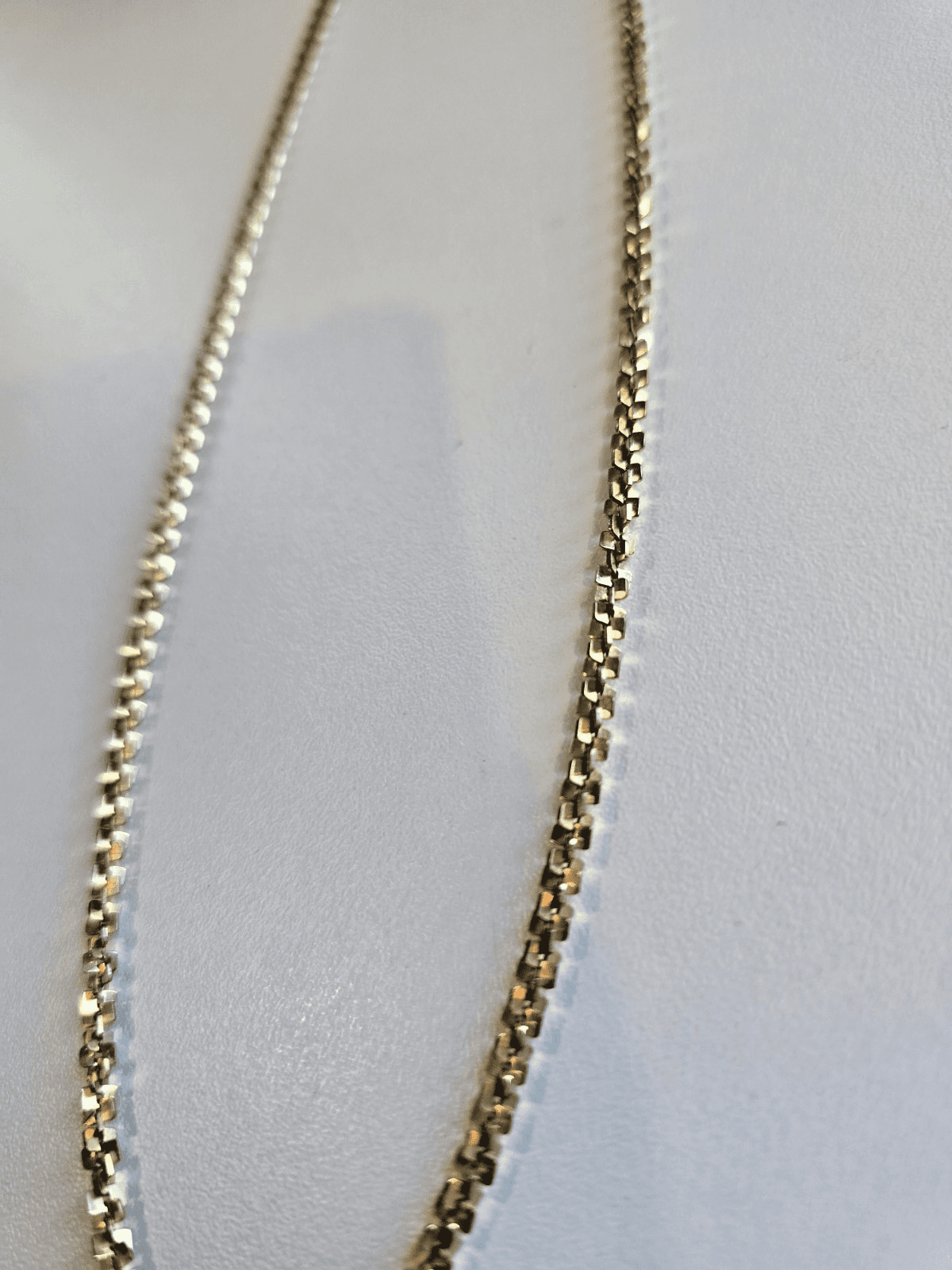 Vintage Signed Hobé Hobe Long Gold Tone Plated Chain Necklace 24" - Thumbnail 3