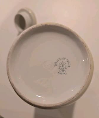 Antique Prussia Royal Rudolstadt White Rose Chocolate Pot - Thumbnail 10